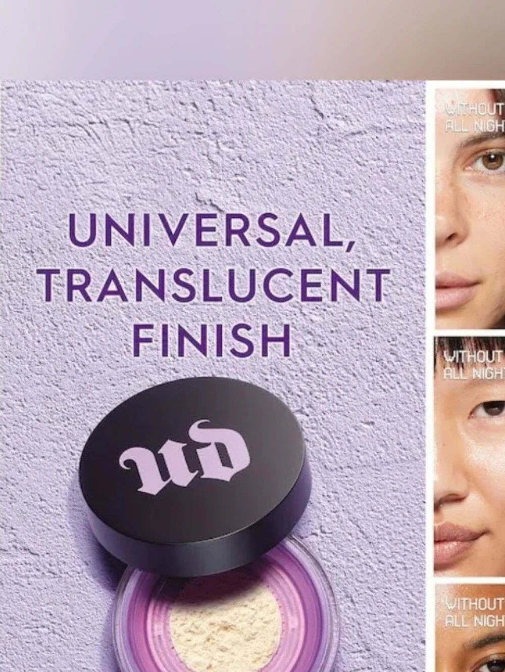Urban Decay All Nighter Translucent Loose Setting Powder & Puff
